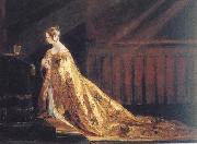 Charles Robert Leslie Queen Victoria in her Coronation Robes Spain oil painting artist